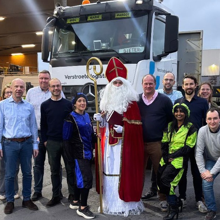 Sinterklaas op bezoek bij Verstraete