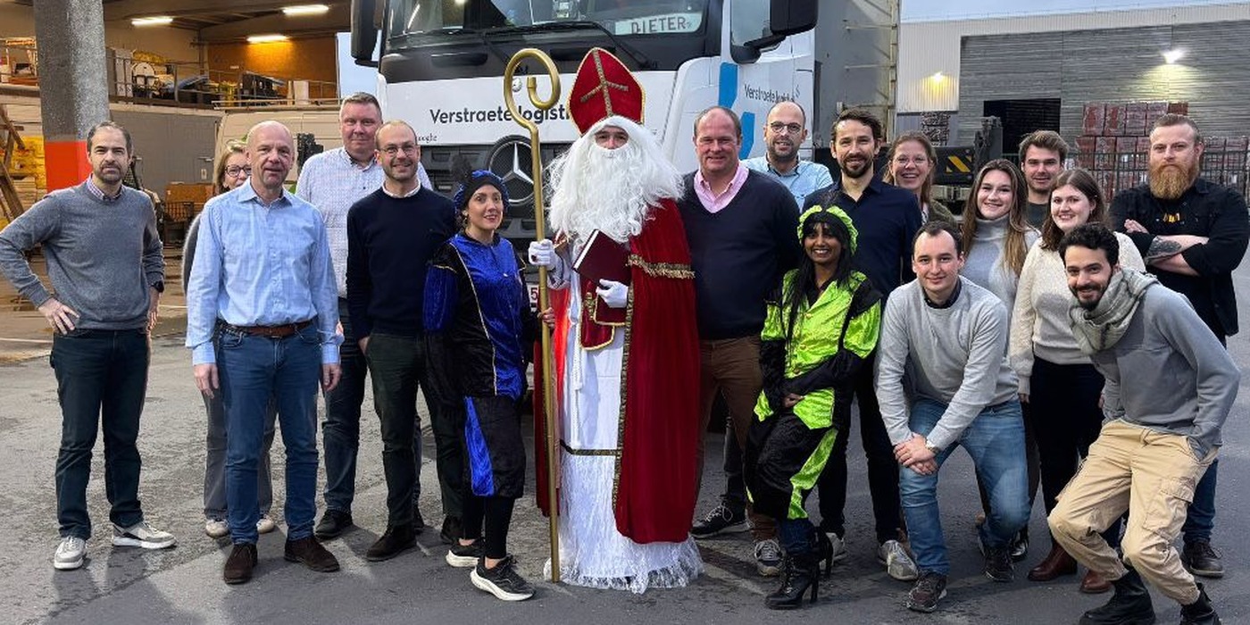 Sinterklaas op bezoek bij Verstraete